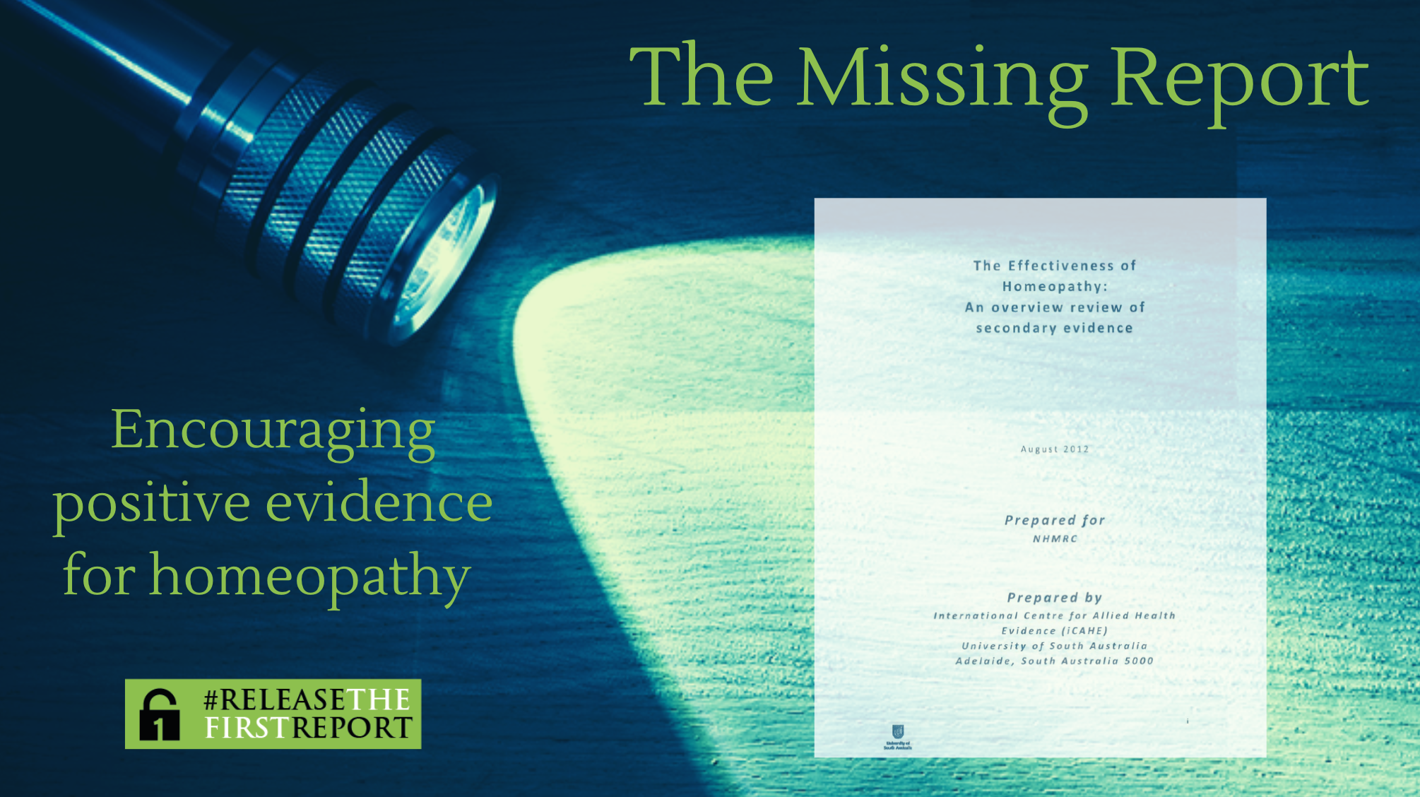Buried First Report found ‘encouraging’ evidence homeopathy is effective for five clinical conditions - Release The First Report